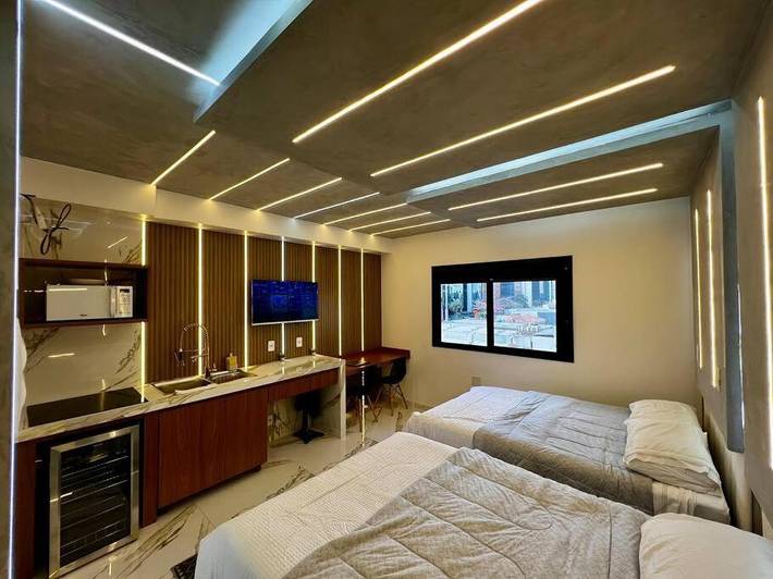 Casas e apartamentos de temporada para 4 pessoas, com jardim e vista e ainda piscina, com animais de estimação em Itaim Bibi