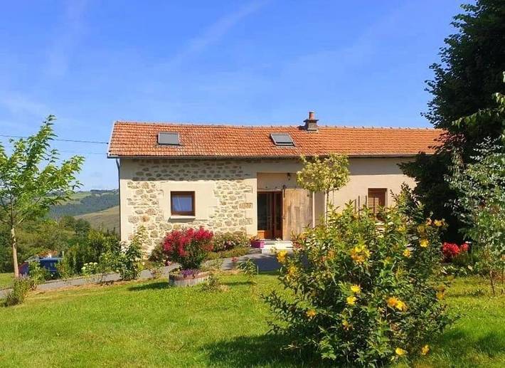 Maison de vacances pour 4 personnes, avec Balcon et Terrasse ainsi que Jardin et Piscine