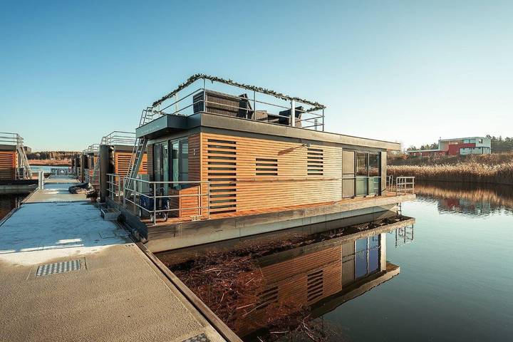 Ferienhaus für 4 Personen, mit Seeblick und Terrasse sowie Ausblick in Sachsen