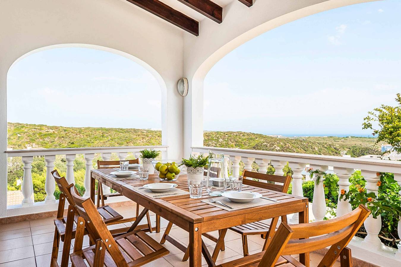 Villa für 6 Personen mit Terrasse in Cala Llonga (Menorca), Maó