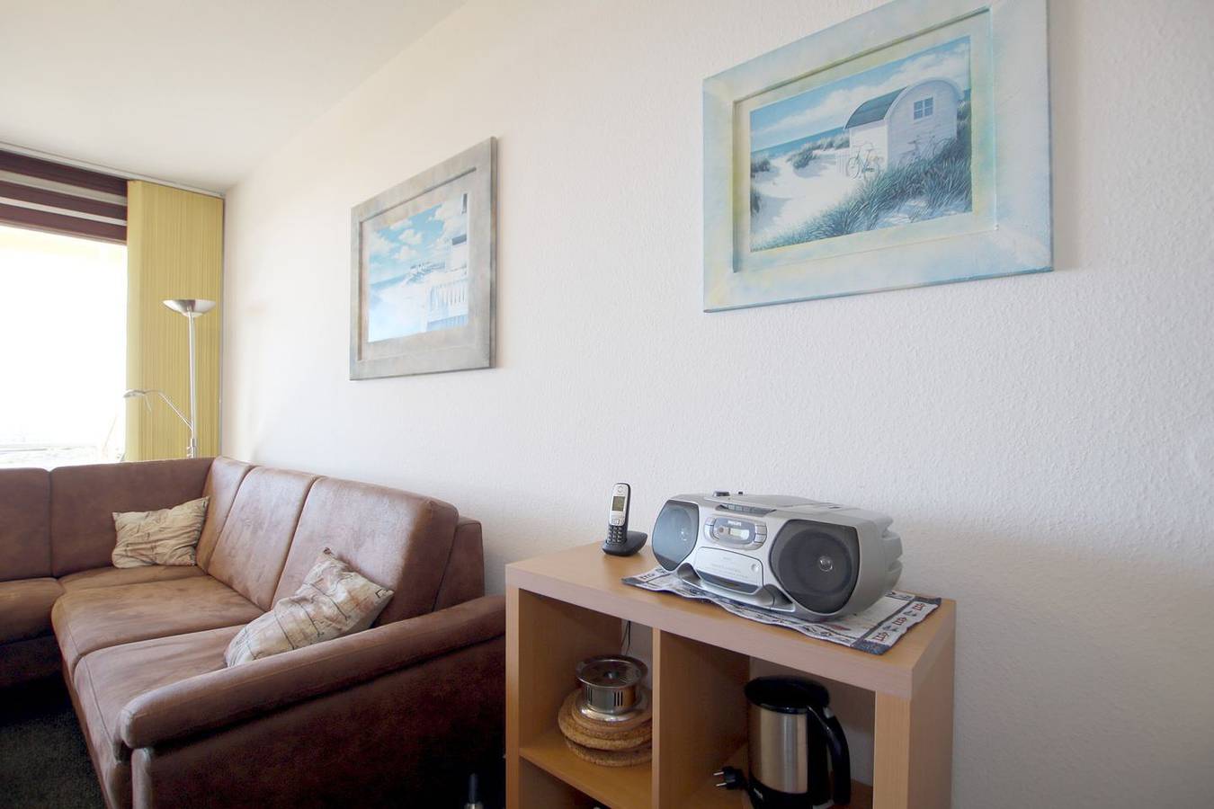Ganze Wohnung, Ferienwhg. Wyk, 2 Zimmer, ca. 50 m² Hochparterre mit Meerblick auf die Halligen in Wyk auf Föhr (Stadt), Wyk auf Föhr