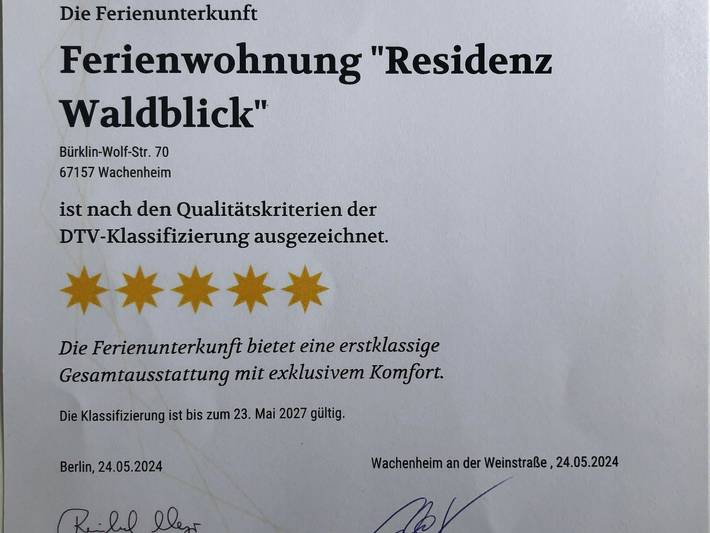 Ganze Ferienwohnung, Ferienwohnung "Residenz Waldblick" in Wachenheim, Pfälzer Rheinebene