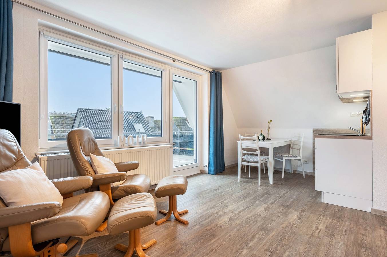 Estudio entero, Apartamento '1-raum-4 Kapitäns' con terraza compartida, balcón y Wi-Fi in Duhnen, Cuxhaven