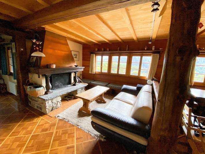 Charmes n° 33, charmantes Chalet mit Blick auf das Val d'Anniviers in Chalais (Schweiz), Walliser Alpen