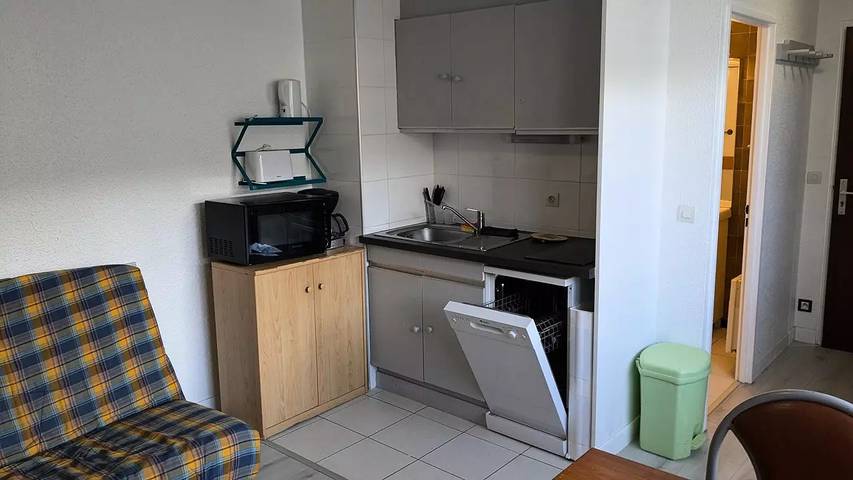 Ganzes Studio, Mini Studio 19m2 4 Personen Rond Point Des Pistes 1 -N° 122 in Orcières, Nationalpark Écrins