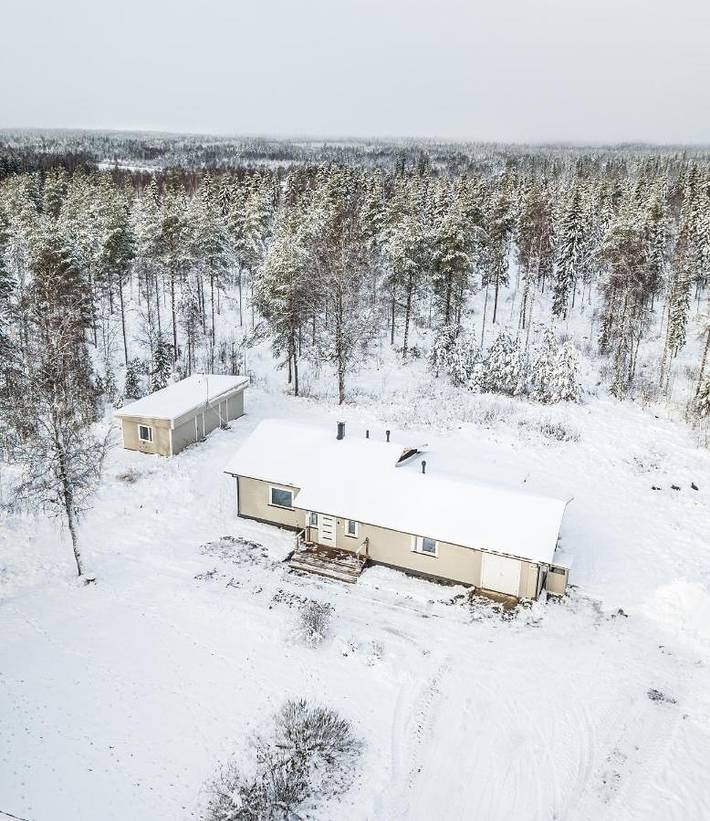 Ferienhaus für 10 Personen, mit Terrasse und Garten sowie Sauna und Ausblick in Ranua
