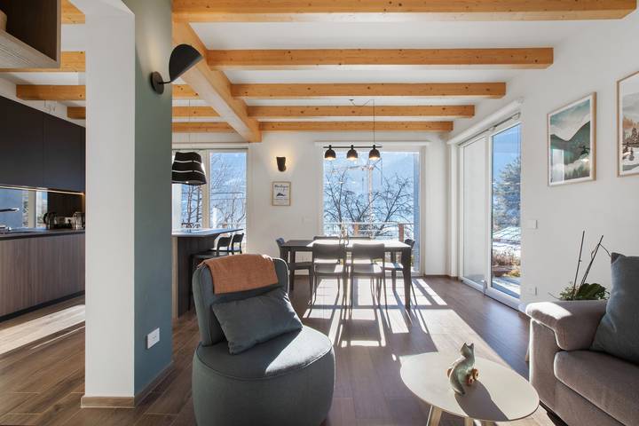 Villa 'La Maison Du Renard' con vistas a la montaña, Wi-Fi y aire acondicionado in Comune di Sarre, Alpes del Valais