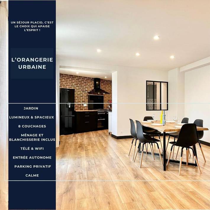 Maison d’hôte pour 8 personnes, avec Jardin