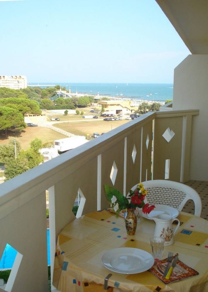 Vakantiewoning voor 4 personen, met balkon en uitzicht op zee in Caorle