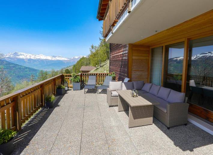 Gîte pour 6 personnes, avec vue et balcon à Saint-Martin (Suisse) - 2
