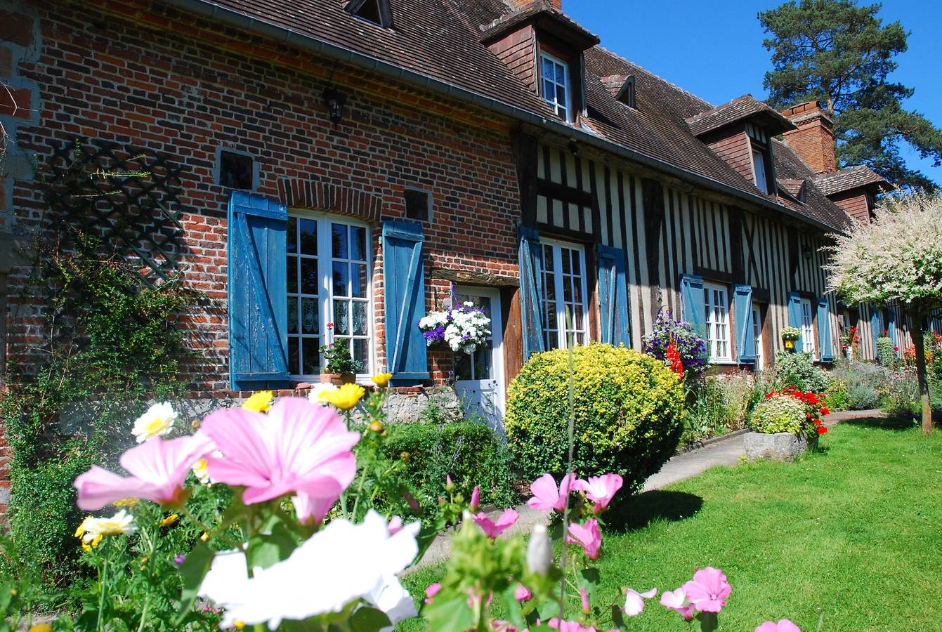 Chambre d’hôtes « Chambre - L’école » avec terrasse et jardin partagés, Wi-Fi in Courtonne-la-Meurdrac, Région de Lisieux