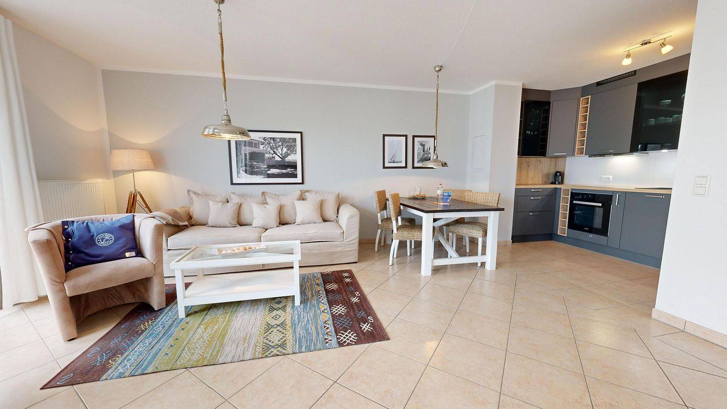 Geheel appartement, Moderne Ferienwohnung in Strandnähe mit Sauna, Fitnessraum und Fahrstuhl im Haus in Ostseebad Binz, Binz