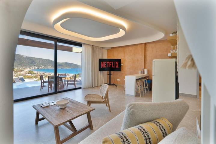 Villa für 8 Personen, mit Ausblick und Garten sowie Pool auf Thassos