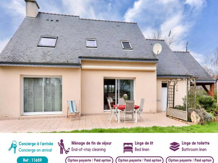 Gîte pour 8 personnes, avec jardin, adapté aux familles à Le Tour-du-Parc - 2