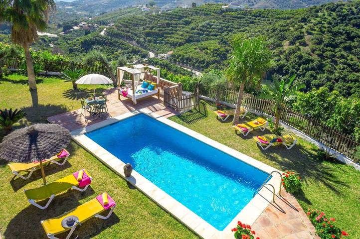 Villa für 6 Personen mit Garten in Frigiliana, Costa del Sol