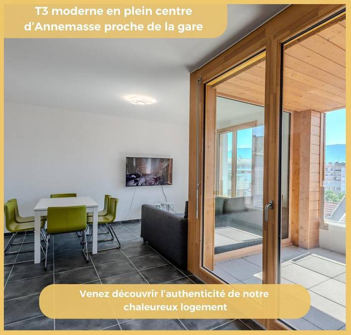 Appartement de vacances pour 4 personnes, avec terrasse à Annemasse