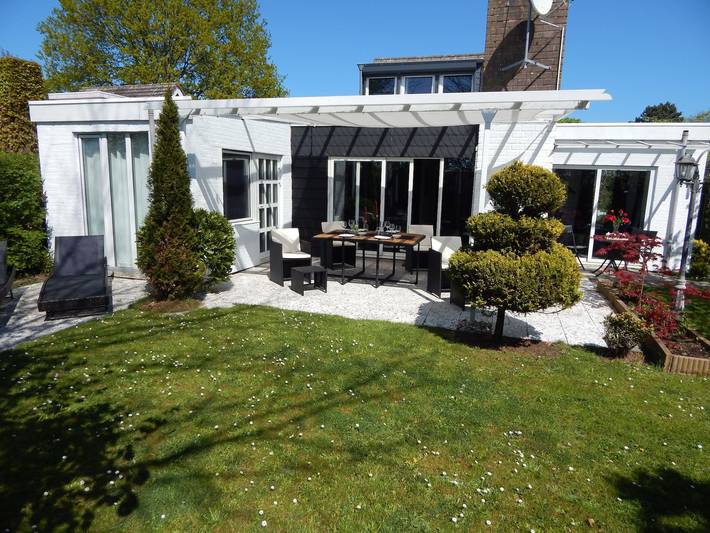 Ferienhaus für 4 Personen, mit Terrasse und Garten sowie Sauna