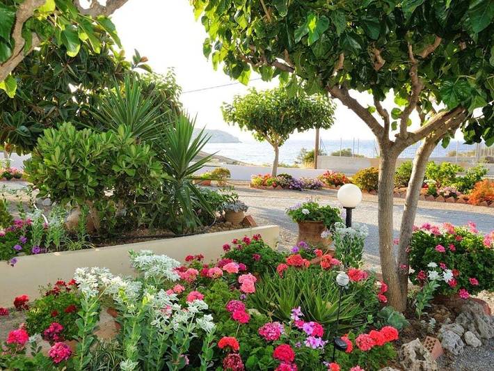 Private Sun im Fischerdorf Mochlos in Lasithi