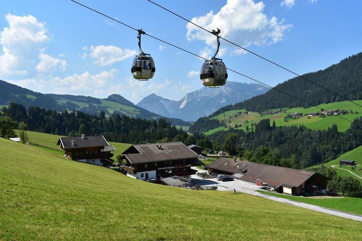 Ferienwohnung für 2 Personen, mit Balkon und Terrasse sowie Garten und Sauna in Alpbach