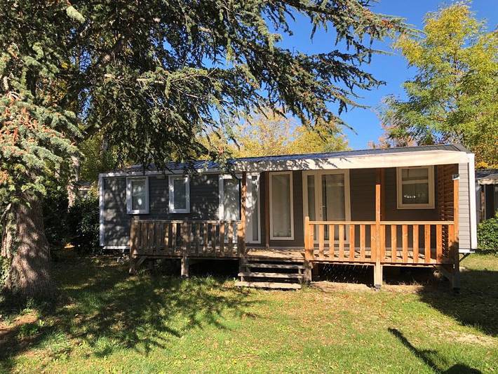 Camping Au Tylo Soleil - Mobilheim 6 personen - 42 Premium Mobilheim O'Hara 1064 40m² in Dauphin, Regionaler Naturpark Luberon