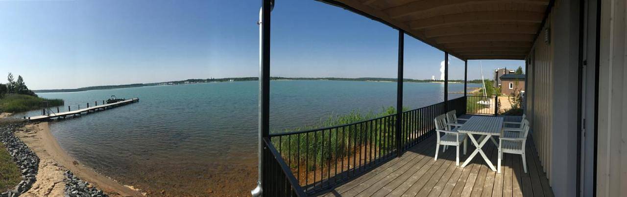 Ferienhäuser am Nordufer des Hainer Sees in Neukieritzsch, Hainer See