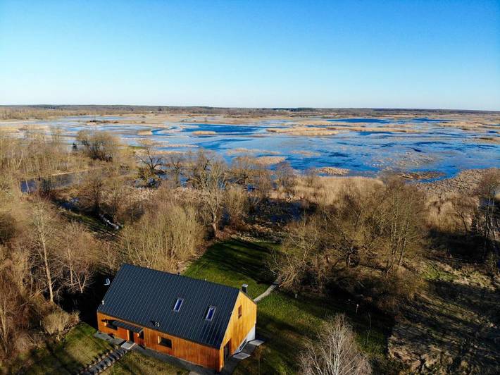 Dom wakacyjny dla 8 osób, z Taras i Ogród oraz Sauna i Widok w Goniądz