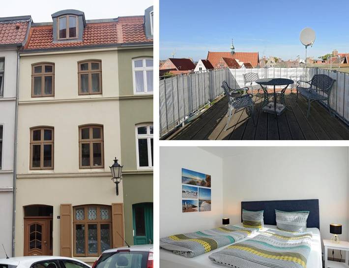 Ferienwohnung für 4 Personen, mit Terrasse und Seeblick sowie Ausblick in Wismar - 3