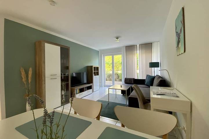 Ferienwohnung für 3 Personen, mit Balkon und Terrasse sowie Garten in Waldbronn