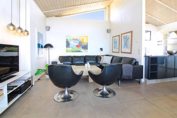 Ferienhaus mit Meerblick für 10 Personen, mit Terrasse und Whirlpool sowie Sauna, mit Haustier in Grønhøj Strand - 3