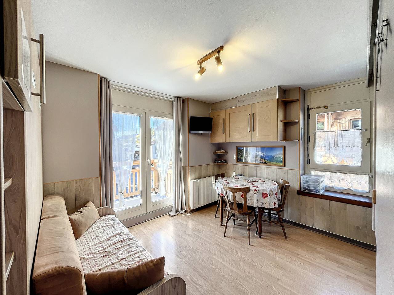 Ganze Wohnung, Les Gets - Gemütliche Wohnung für 5 Pers. mit Parken im Zentrum in Les Gets, Les Portes du Soleil