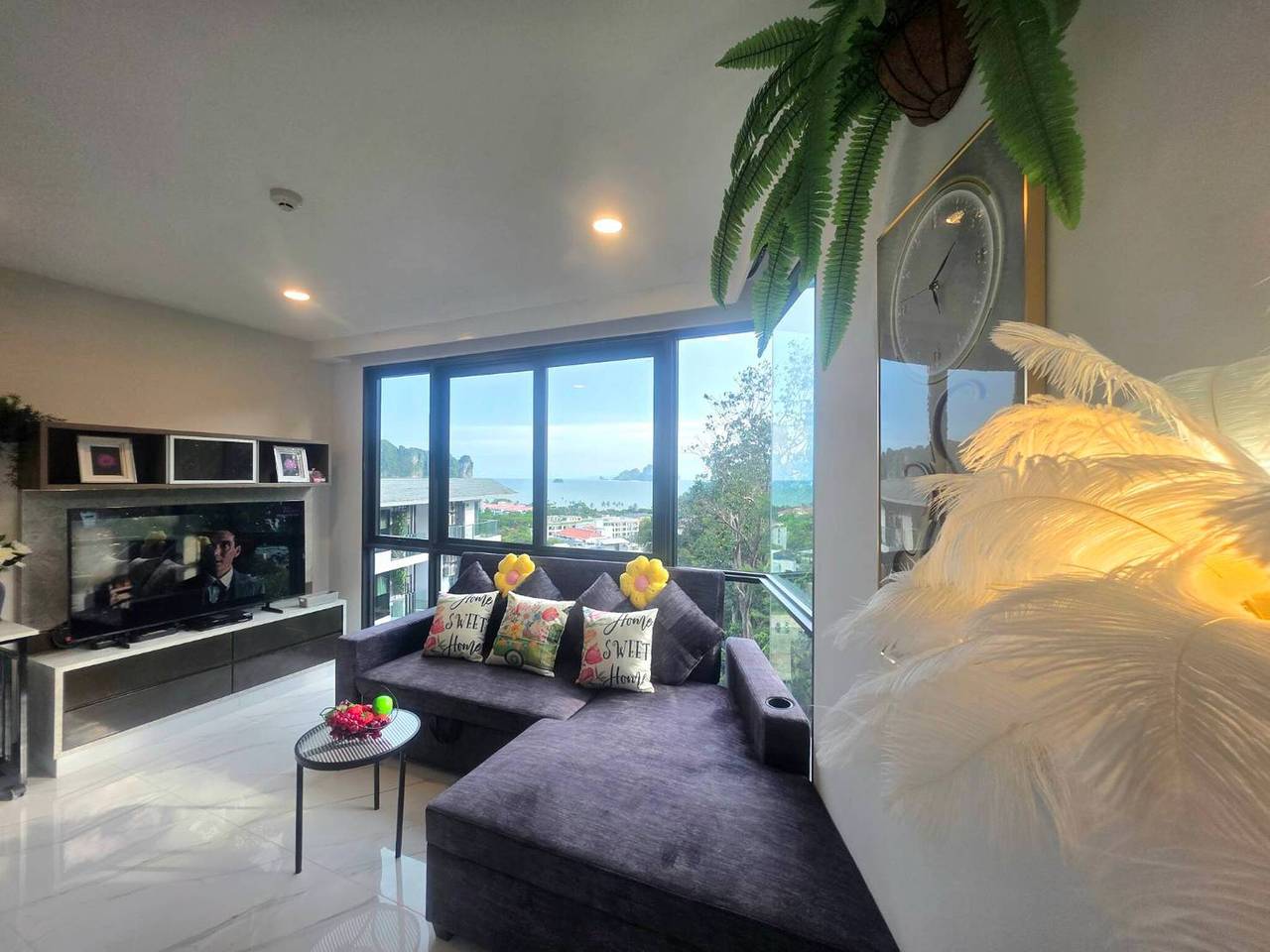 Apartamento entero, A305 - Bonito apartamento de 1 dormitorio con vistas al mar a 300 m de la playa de Ao Nang in Ao Nang, Provincia de Krabi