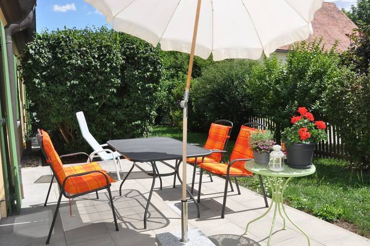 Ferienwohnung für 3 Personen, mit Balkon und Balkon/Terrasse sowie Terrasse und Garten im Steigerwald - 4
