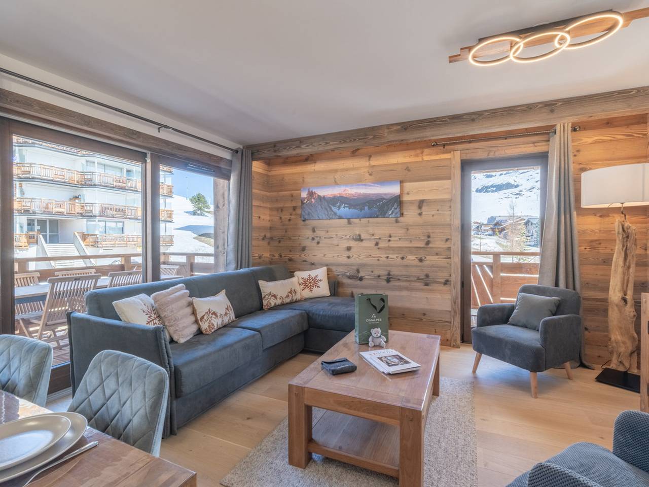Appartement entier, Élégant appartement retour skis aux pieds - 6 pers. in Huez, Parc national des Écrins