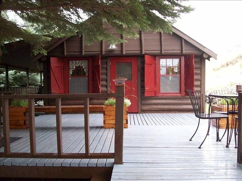 Crabapple Cabin-Abgeschiedene Hütte am Ufer des Yellowstone River in Absaroka Range