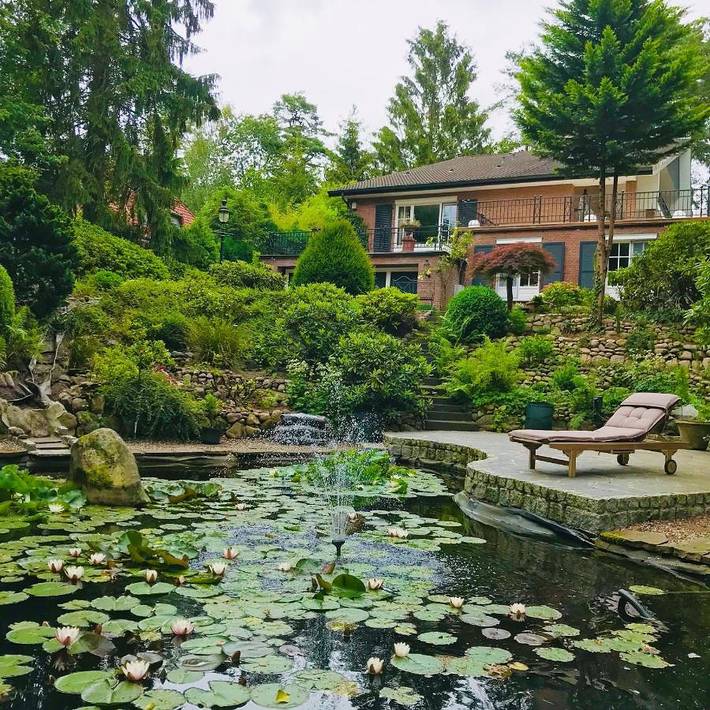 Ferienwohnung für 2 Personen, mit Terrasse und Garten sowie Ausblick in Buchholz in der Nordheide