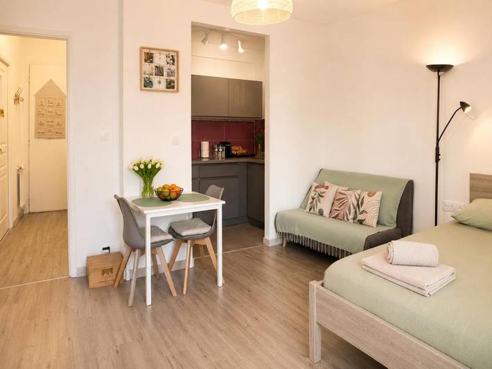 Gîte pour 3 personnes, avec terrasse, animaux acceptés dans Plage Fabron Bambou Nice - 3