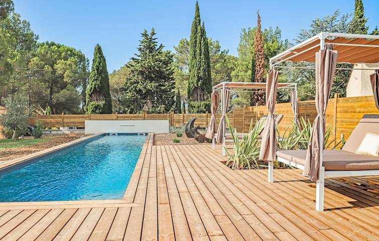 Cottage pour 2 personnes, avec piscine ainsi que jacuzzi et jardin à Malves-en-Minervois