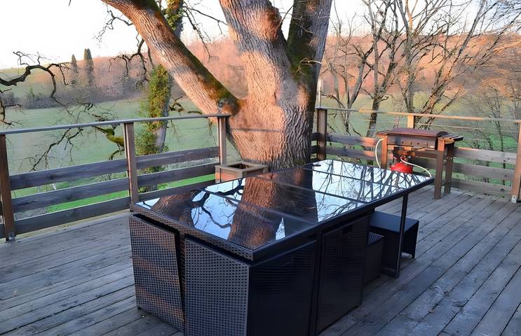 Gîte de caractère en pleine nature avec vue sur le lac, piscine privée et Wi-Fi in Bourg-de-Visa, Quercy