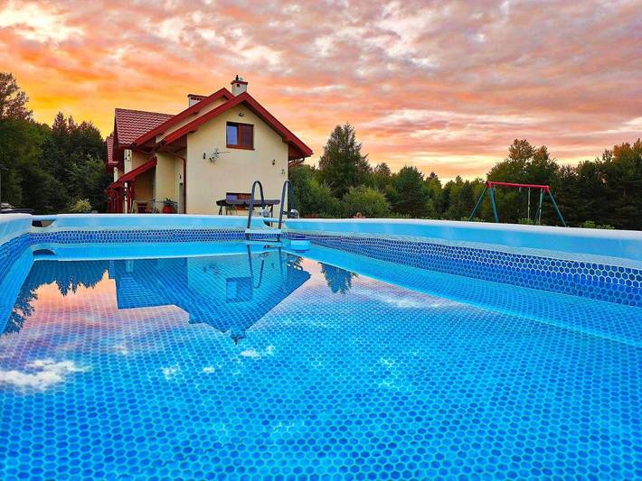 Apartament wakacyjny dla 4 osób, z widok i ogród w Myczków