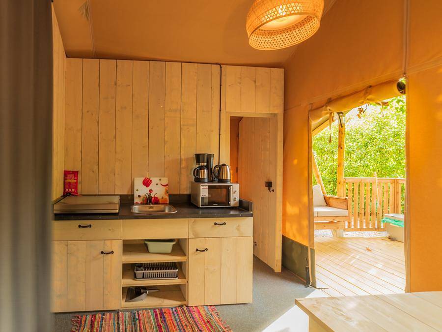 Camping Delle Rose - Canvas and wooden tent 5 persons - Safari Tent Serengeti in Isolabona, Ligurian Alps