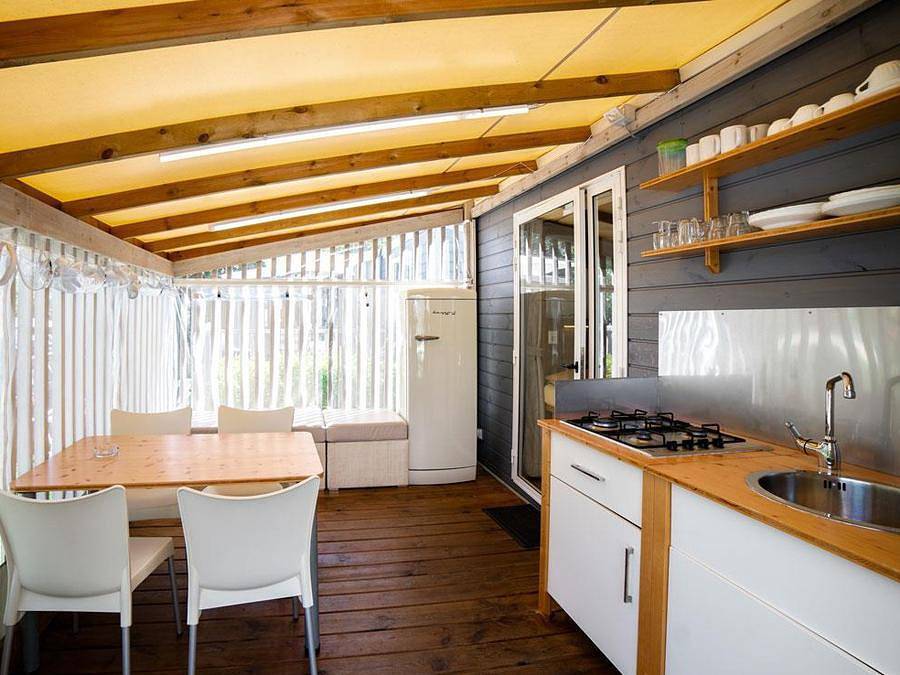 Vallicella Glamping Resort - Mobilheim 5 personen - Cleveres Häuschen in Scarlino, Grosseto Provinz