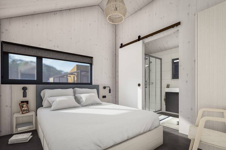 Bungalow für 4 Personen, mit Balkon/Terrasse und Seeblick sowie Sauna und Terrasse in den Niederlande - 3