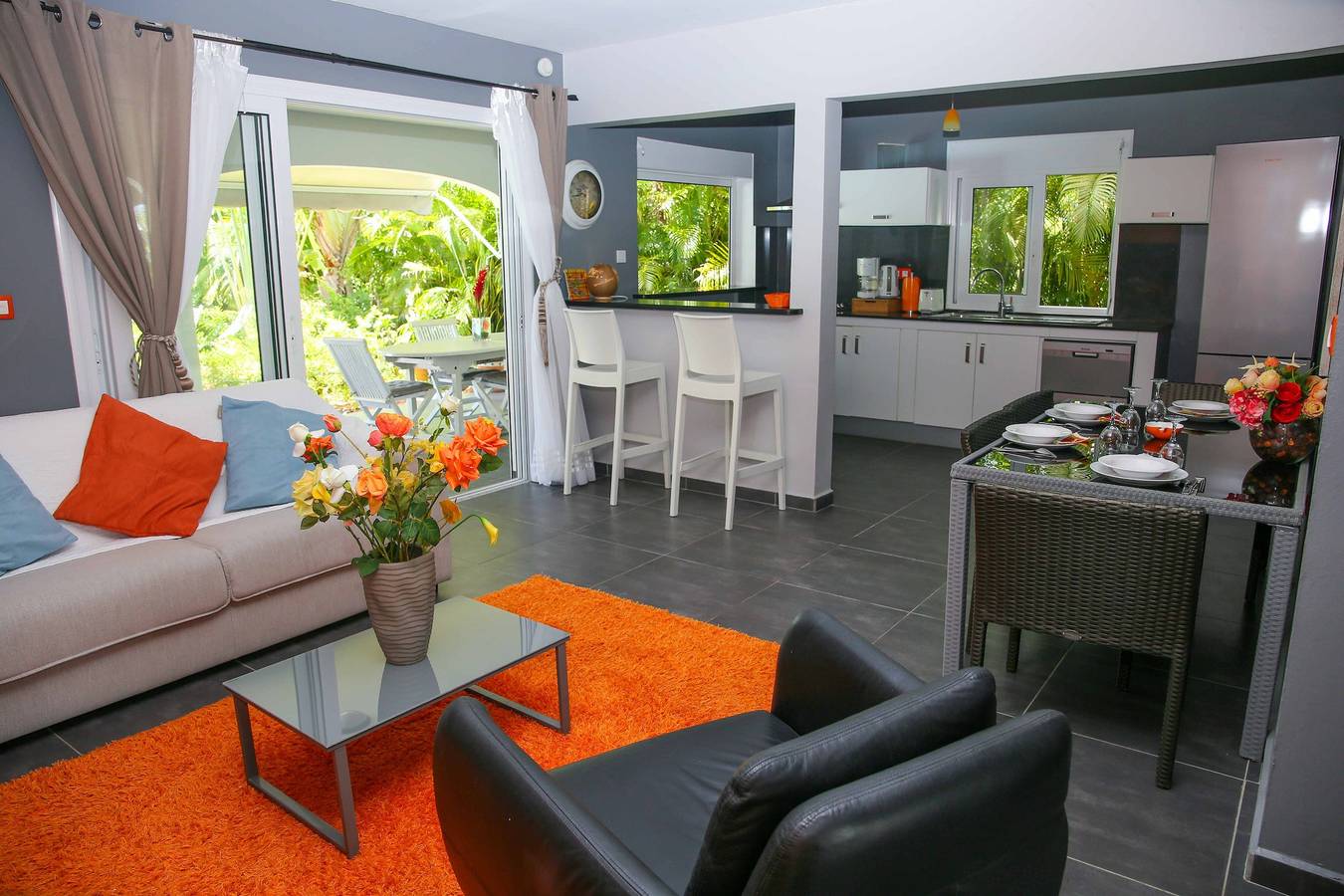 Ganze Wohnung, Charmante Wohnung in Saint François mit Gemeinschaftspool in Saint-François, Guadeloupe