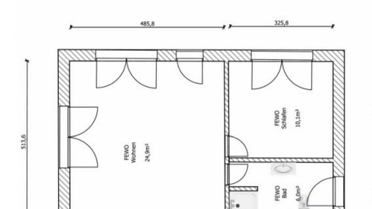 Ganze Ferienwohnung, Ferienwohnung für 4 Personen (40 m²) in Dargen in Dargen, Usedom