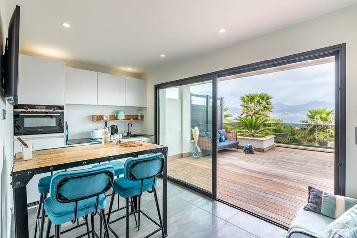 Appartement de vacances pour 4 personnes, avec Terrasse et Jardin dans Porticcio