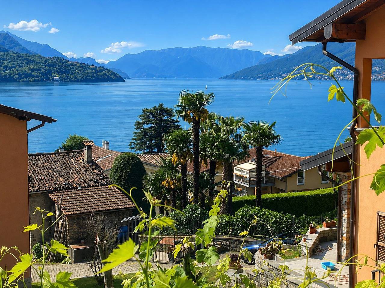 Ganze Wohnung, Labreva Ferienwohnung Augusta in Domaso mit Seeblick, Balkon und 2 Schlafzimmern in Domaso, Comer See