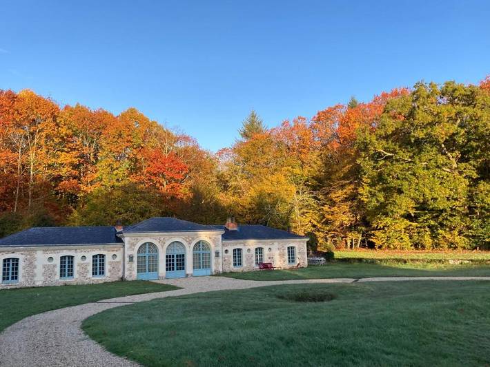 Location de vacances pour 10 personnes, avec vue à Auverse