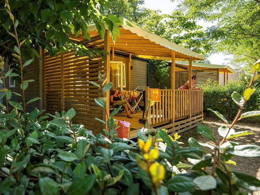 Flower Camping Le Saint Michelet - Mobilheim 4 personen - 2 Zimmer Venus Confort 22m² - Klimaanlage in Goudargues, Nimes und Umgebung