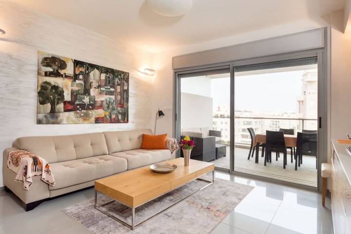 Vakantieappartement voor 6 personen, met balkon, kindvriendelijk in Tel Aviv