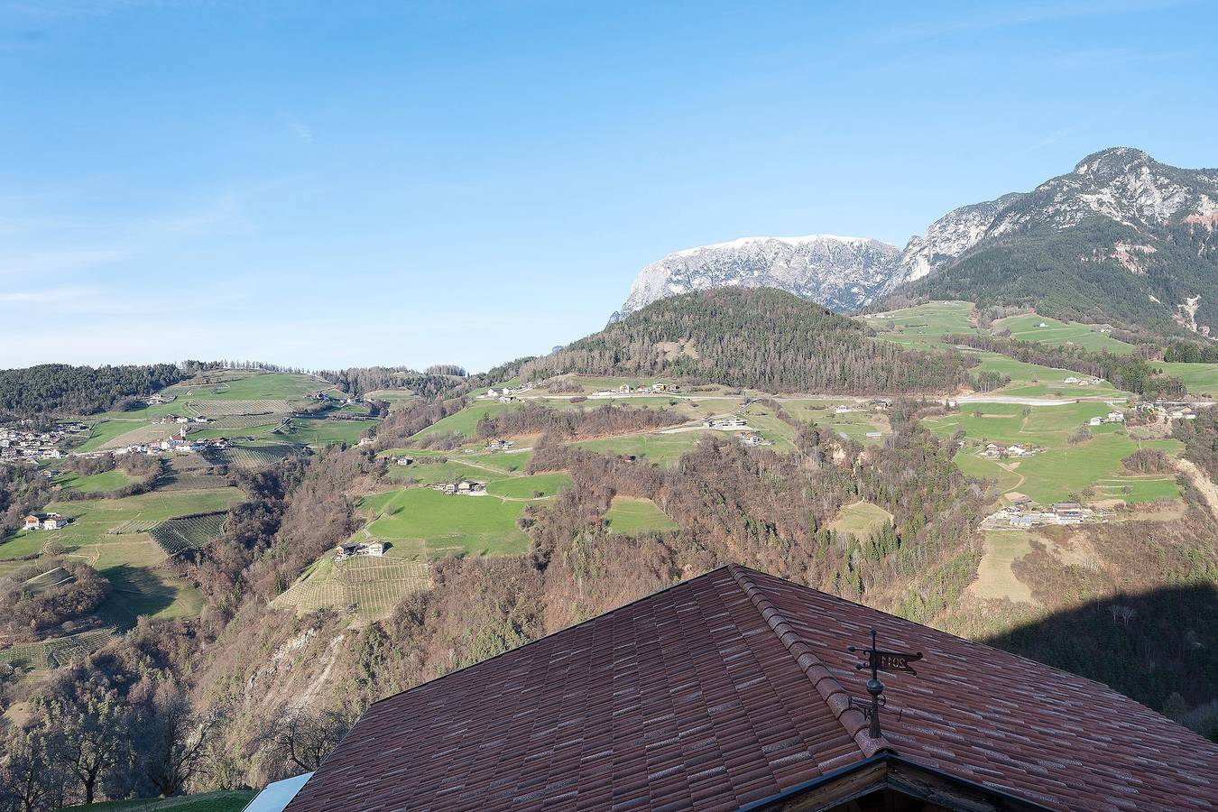 Ganze Wohnung, Ferienwohnung "Schlern" mit Gemeinschafssauna Balkon und Bergblick und Wlan in Steinegg (Karneid), Karneid